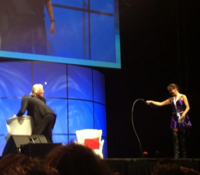 Sir Richard Branson asking me to whip the MC's butt in front of 8000 people